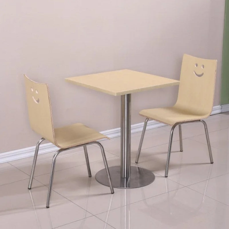 For Fast Food Restaurant Dining Table and Chair Set for Breakfast Snack Burger Milk Tea Shop High End Catering Staff Canteen