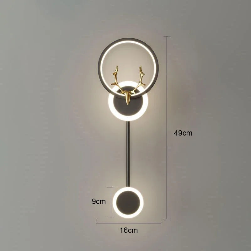 Modern LED Wall Lamp Creative Luxury Wall Lamp for Living Room Bedroom Bedside TV Background Restaurant Decor Wall Sconces