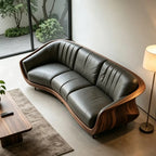 Grey Design New Chinese Style Solid Wood Living Room Sofas Armchairs Relax Sofa Living Room High-End Minimalist Home Furniture