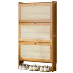 Ultra-Thin Shoe Cabinet, Tipping Bucket at the Door of the Home, Shoe Rack, Large-Capacity Entry Door, Simple Storage