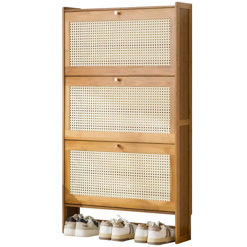 Ultra-Thin Shoe Cabinet, Tipping Bucket at the Door of the Home, Shoe Rack, Large-Capacity Entry Door, Simple Storage