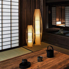 Modern Tea Table Floor Lamps Nordic Creative Bamboo Art LED Standing Light Fixtures Home Deco Living Room Bedroom Bedside Lamp