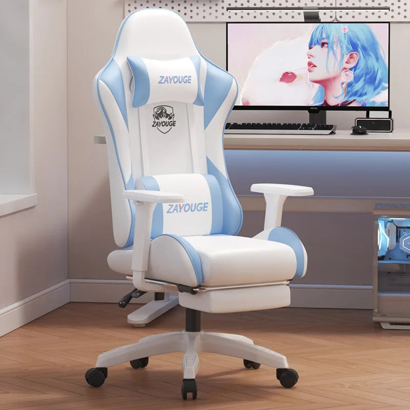 Gaming Chair Computadora Silla Home Office Seat Elasticità Backrest Long Sitting Ergonomisch Chair Lifting Braccioli
