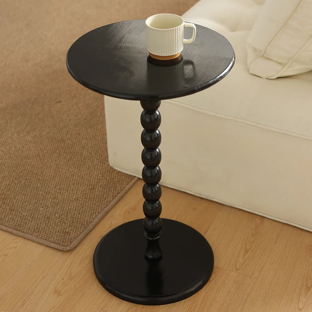 French Retro American Solid Wood Edge Table, Small Coffee Table, Living Room Sofa, Bedside Table, Balcony, Leisure Table