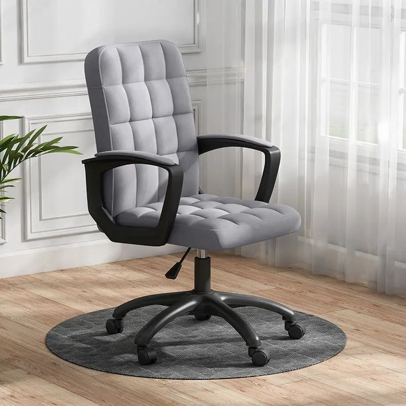 Home Computer Chair Office Chair Lifting Swivel Chair Modern Comfortable Long Backrest Seat Stool