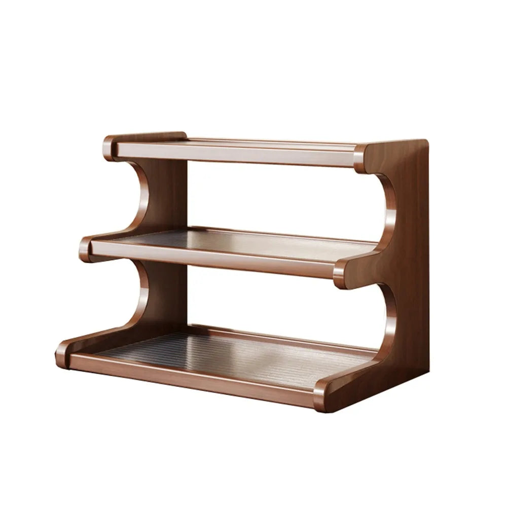 2/3 Tiers Desktop Storage Rack Compact Easy-To-Assemble Desk Bookshelf Space-Saving Multi-Functional Simple Shoe Organizer
