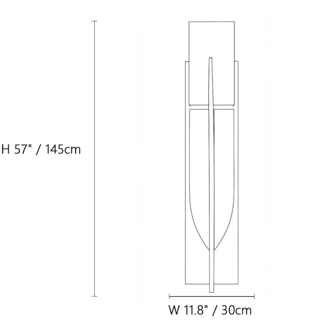 145 cm Chinese style wooden floor lamp
