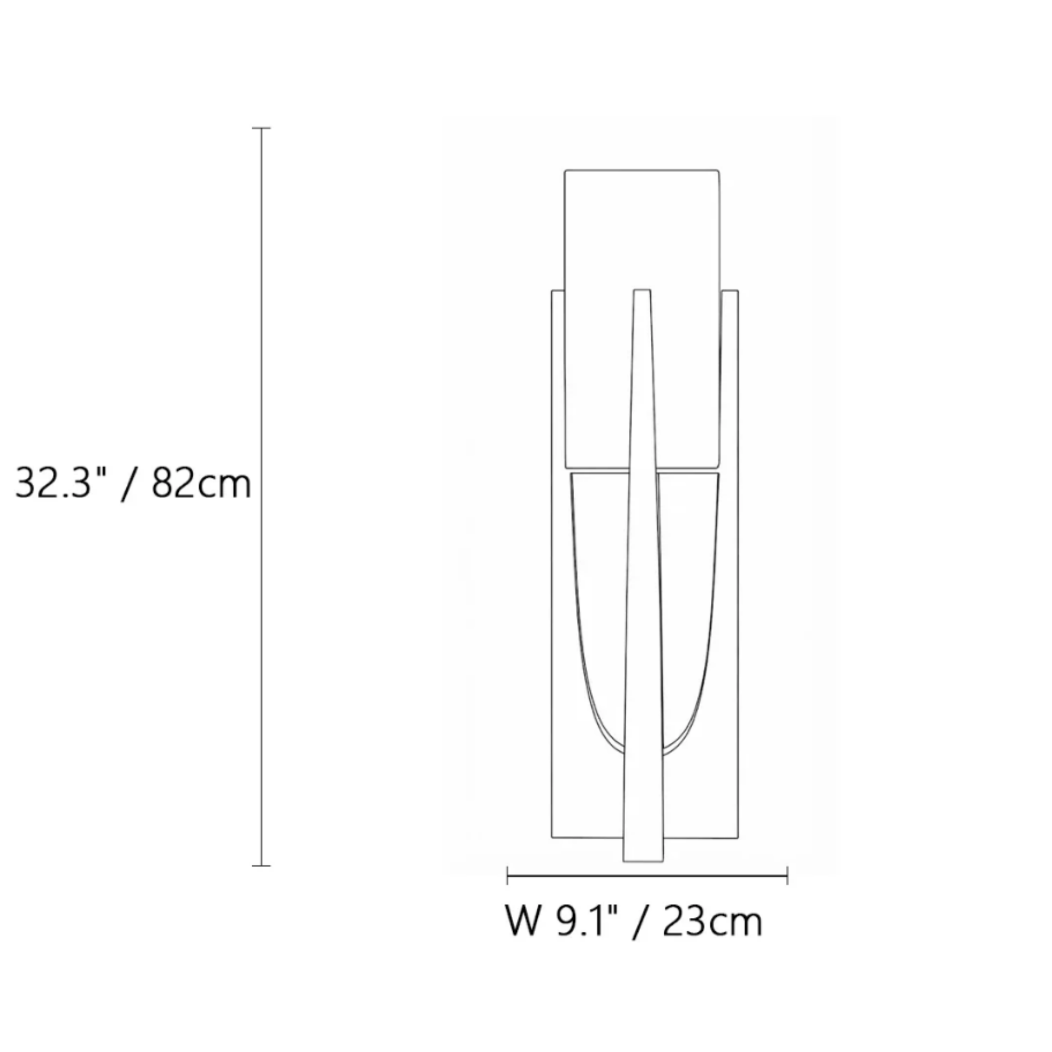 82 cm Chinese style wooden floor lamp