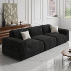 Cloud velvet modular sofa in living room