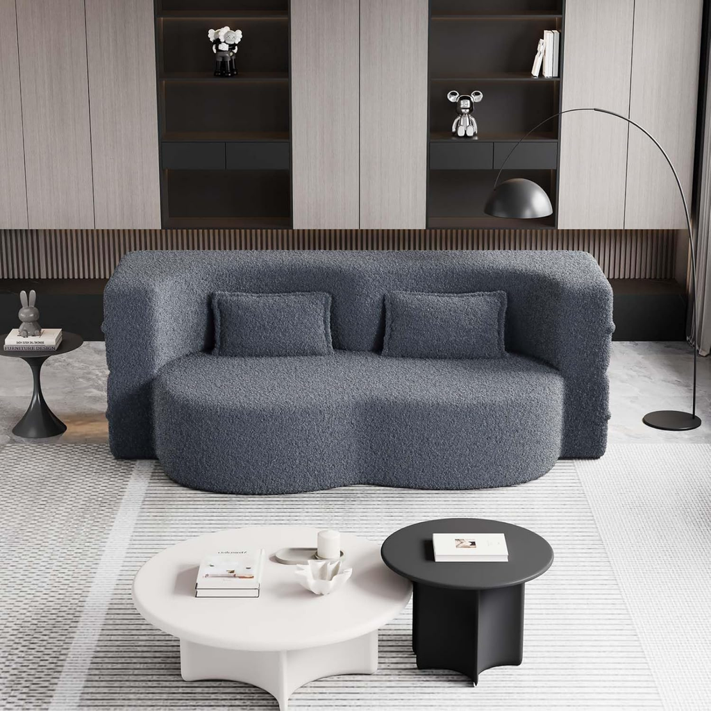 Compact sofa bed in modern interior