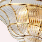 Close-up of the copper ceiling light 