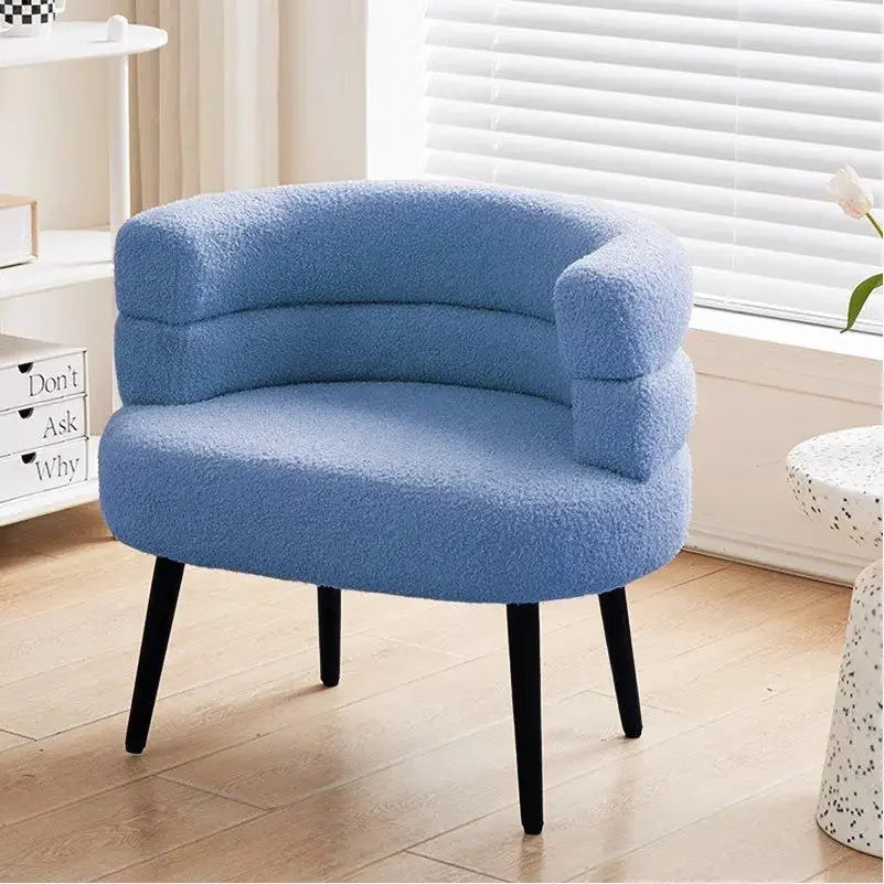 Living Room Chair Nordic Ins Single Sofa Bedroom Make up Vanity Chair Student Dormitory Computer Chairs Fabric Home Office Seat