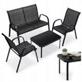 GARDEN FURNITURE SET for 4 PEOPLE: SOFA, CHAIRS, and TABLE — for PATIOS and GARDENS —
