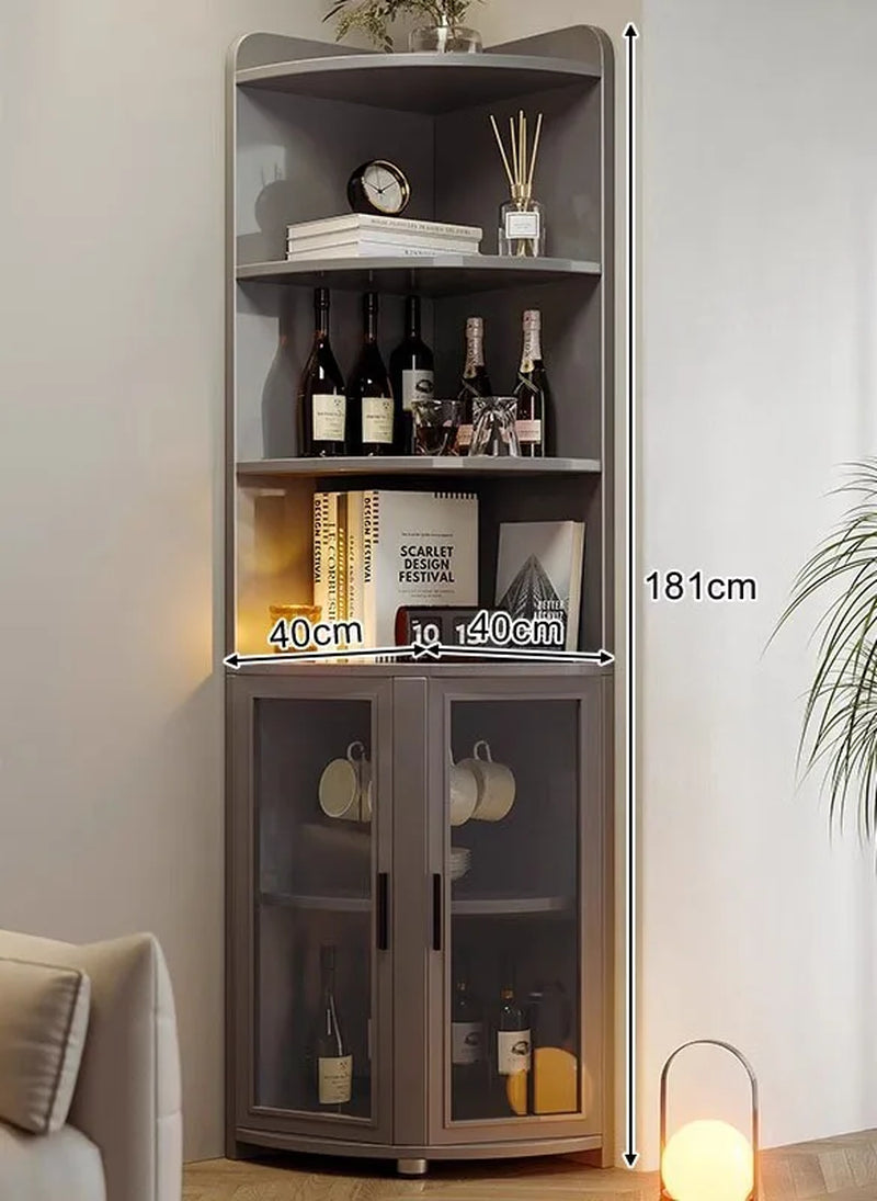 Living Room Wall Corner Cabinet Triangle Shelf against Wall Home Storage Organizer Corner Living Room Wall Shelf