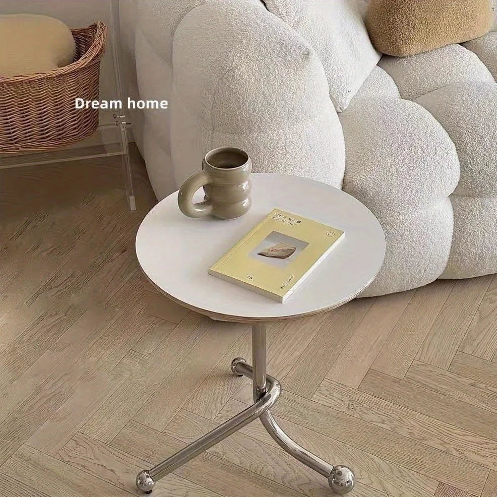 Round Side Few Nordi Livingroomcorner Fewhousehold Small Coffee Table Internet Celebrity Ins Wind Sofaside Fewbedsidesmall Table