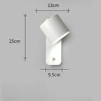 LED Wall Lamp with Switch Nordic Bedroom Bedlight Study Dining Room Corridor Macaron Minimally Home Decorative Light Fixture