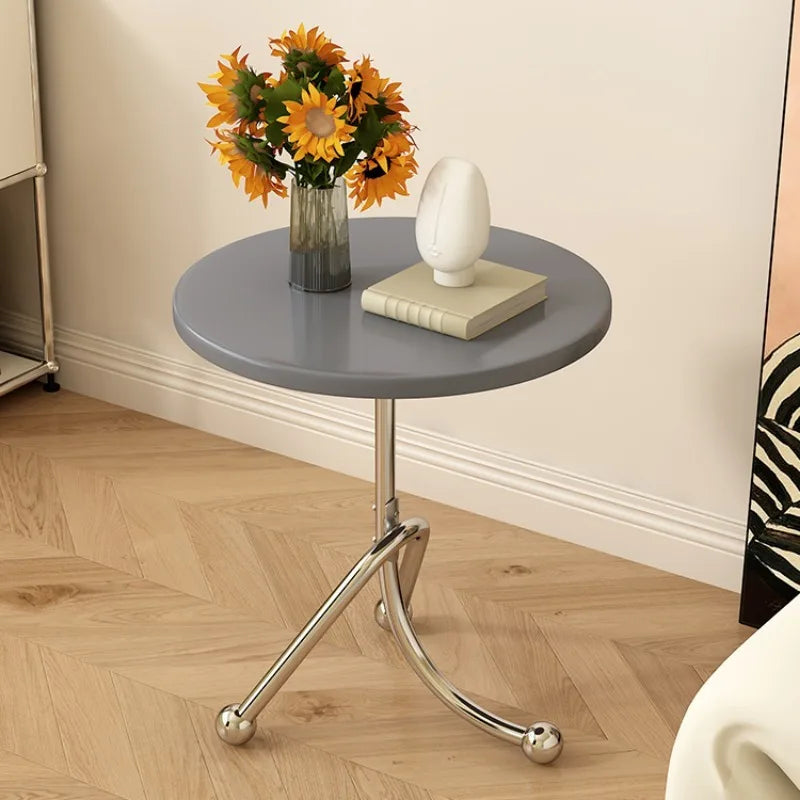 Round Side Few Nordi Livingroomcorner Fewhousehold Small Coffee Table Internet Celebrity Ins Wind Sofaside Fewbedsidesmall Table