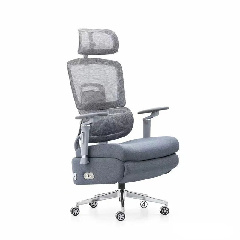 Ergonomic Gaming Chair with Massage Function Adjustable Lumbar Support Breathable Mesh Back Office Chair for PC Gamers And