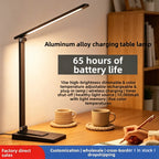 Eye Protection LED Desk Lamp - USB Rechargeable Dimmable Table Lamp for Student Reading Bedroom Bedside