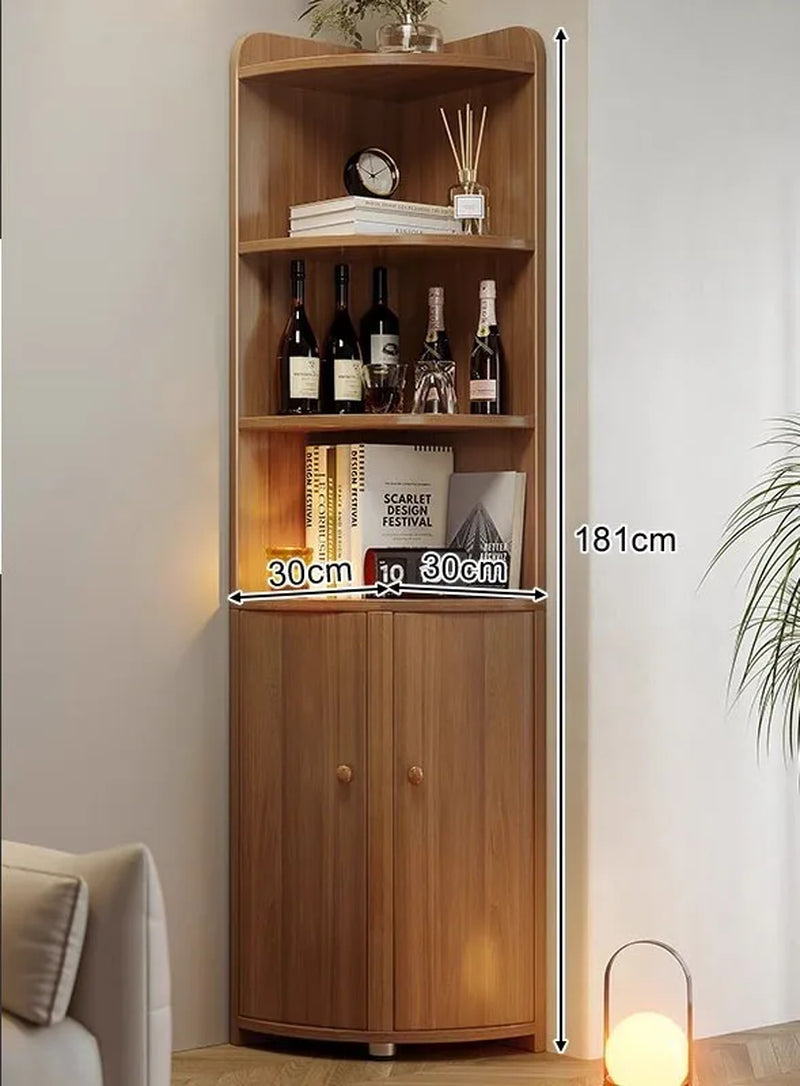 Living Room Wall Corner Cabinet Triangle Shelf against Wall Home Storage Organizer Corner Living Room Wall Shelf