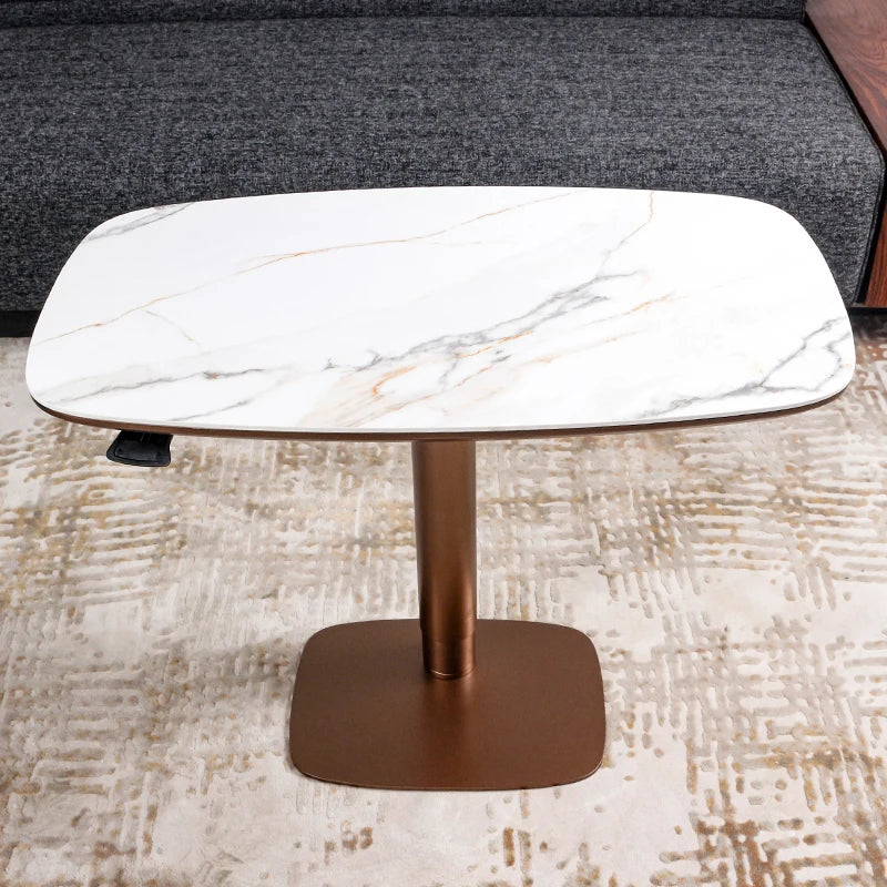 Multifunction Ceramic or Wooden Top Lift Top Coffee Table Computer Table Height Adjustable Study Desk Table