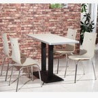 For Fast Food Restaurant Dining Table and Chair Set for Breakfast Snack Burger Milk Tea Shop High End Catering Staff Canteen
