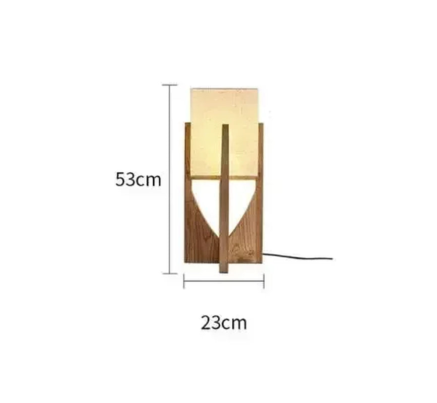 Japanese Style Quiet Wind Floor Lamp Living Room New Chinese Style Retro Homestay Hotel Bedroom Bedside Standing Table Lamp