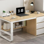 Office Desk, Computer Desk, Multi-Layer Solid Wood Board, Multiple Sizes Available, Suitable for Study and Office