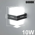 LED Wall Light 220V Rainproof Outdoor 10W Wall Sconce Lamp Bedroom Bedside Light Living Room Decor Lamp