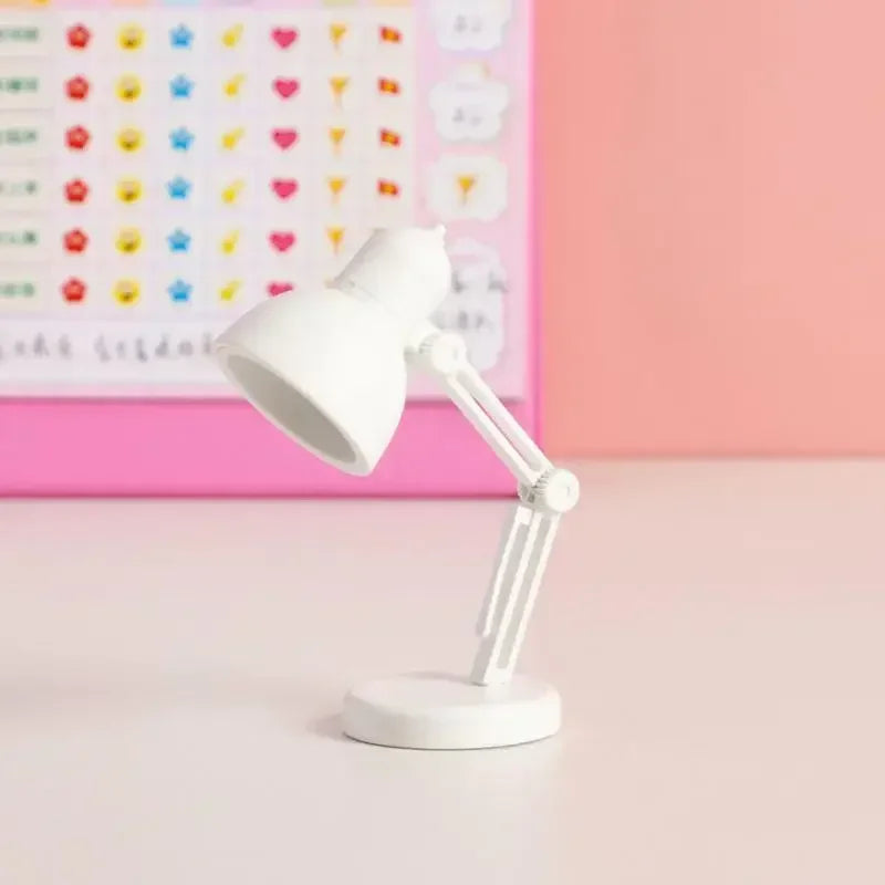Mini LED Night Reading Book Light Foldable Table Lamp Dormitory Bedroom Creative Bedhead Lights Home Decorations Doll House Lamp