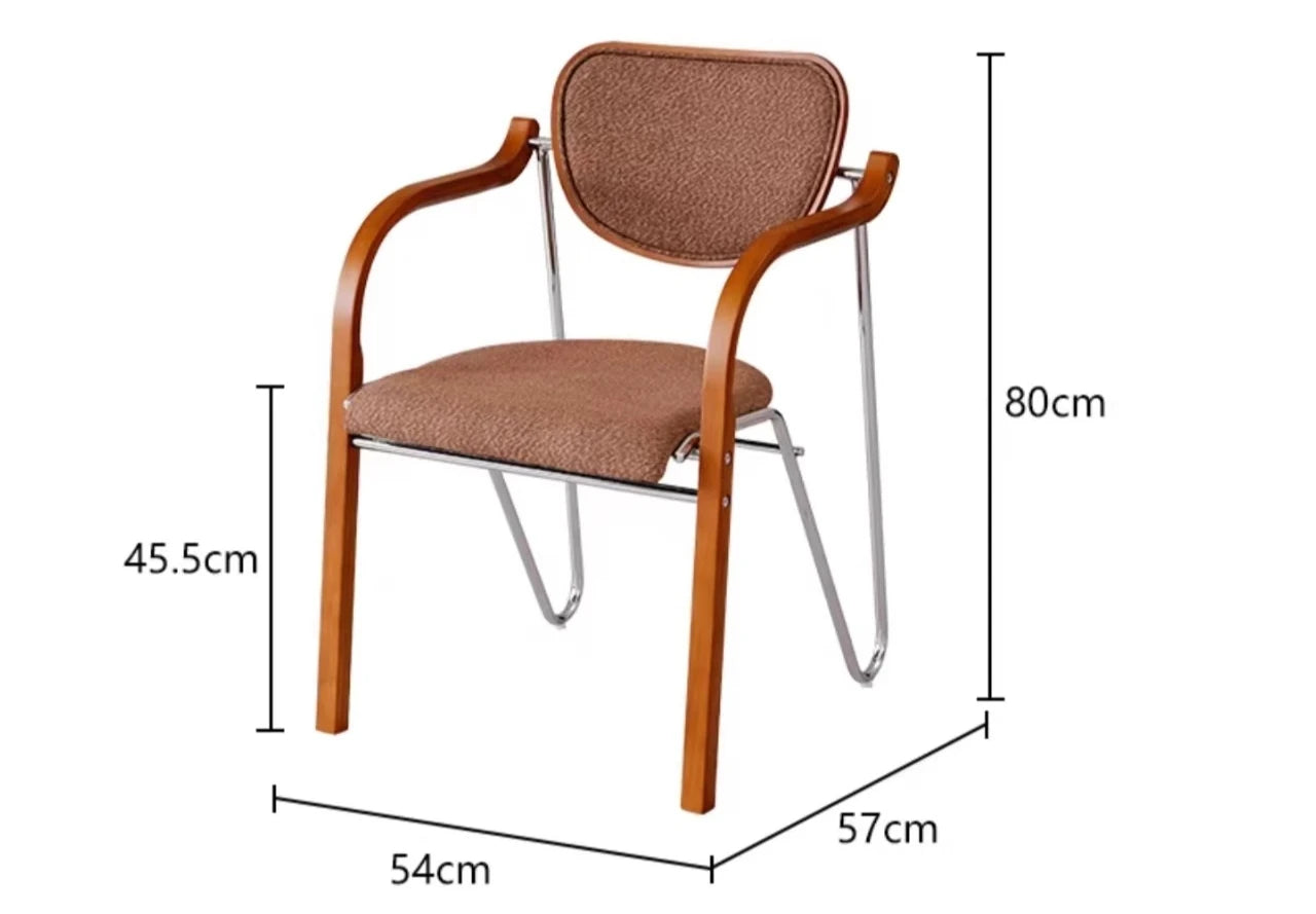Pre-Loved Style Light Luxurious Vogue Dining Chair Retro Modern Minimalist Armchair Elegante Y Hermoso Dining Room Furniture