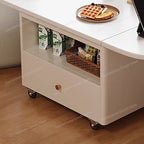 Nordic Style Kawaii Coffee Table Organizer Drawer Trendy Luxury Foldable Coffee Table Wheels Runner Table Basse Home Furniture