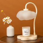 Creative Cloud-Shaped Wax Melt Lamp with Timer Aromatherapy Night Light Scented Candle Warmer Stylish Desk Table Lamp for Home