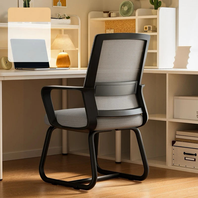 Computer Office Chair Ergonomic Mesh Breathable Desk Chair Sedentary Chair with Armrests Backrest Armchair for Meetings Home