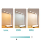 ZK40 Table Lamp Eye Protection Touch Dimming Plug in 180 Degree Flip Folding Stand Design LED Learning Desk Lamp