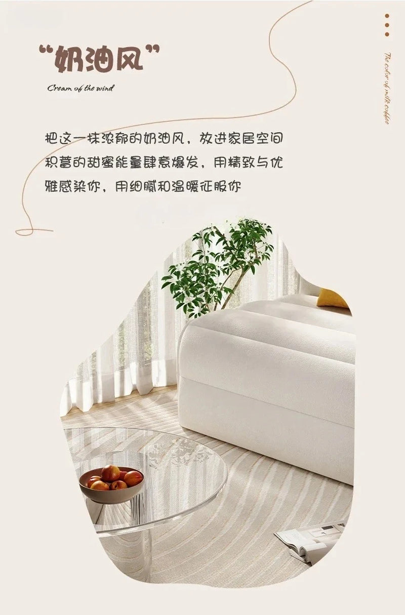 Light Luxury Cream Style Electric Sofa Bed Dual-Use Foldable Balcony Multi-Functional Retractable Bed Faux Leather