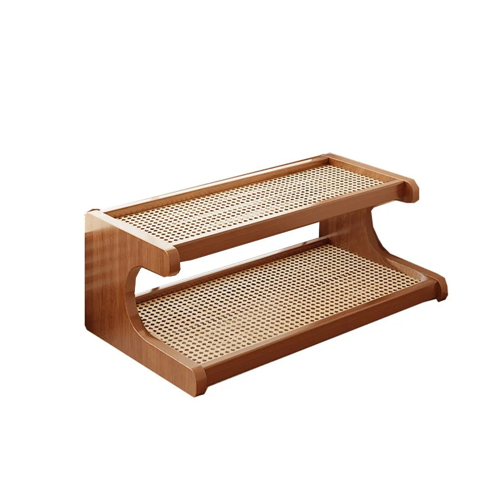 2/3 Tiers Desktop Storage Rack Compact Easy-To-Assemble Desk Bookshelf Space-Saving Multi-Functional Simple Shoe Organizer