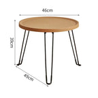 Foldable Plastic Sofa Side Table with Steel Legs Modern Lightweight Side Table Living Room Durable Indoor Outdoor Coffee Tables