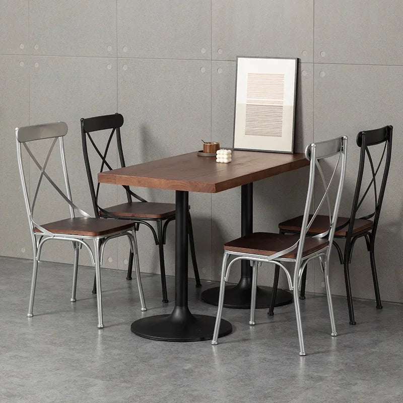 American Industrial Style Old Coffee Shop Restaurant Retro Pub Commercial Leisure Complete Set of Tables and Chairs