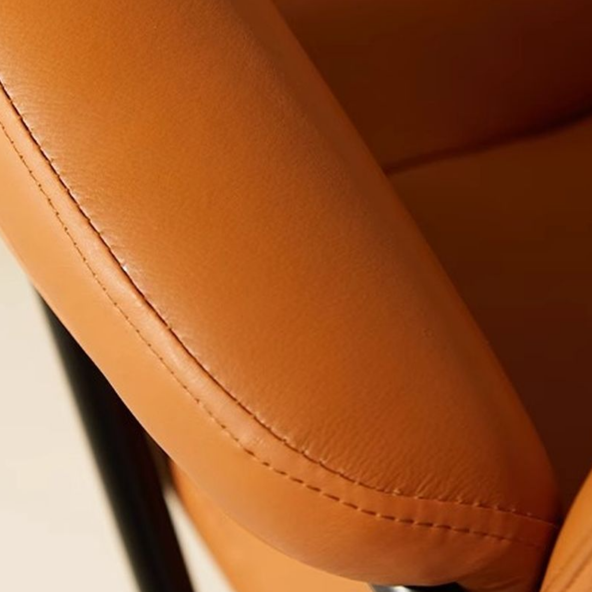 Armrest detail on contemporary desk chair