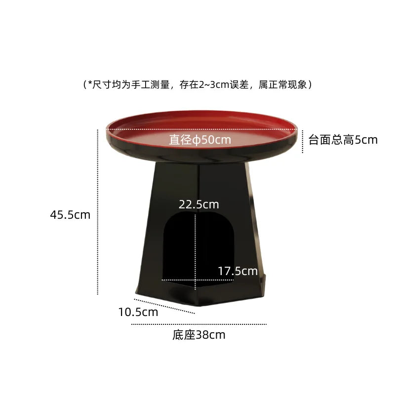 Cream Wind Sofa Edge Few Corners Simple Modern Living Room Small round Table Household Creative Plastic Bedside Table Rack