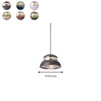 Modern dome LED pendant light dimensions