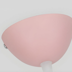 Detailed view of modern dome pendant light finish