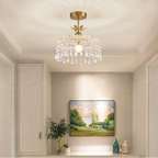 Luxury dome pendant light in a living room