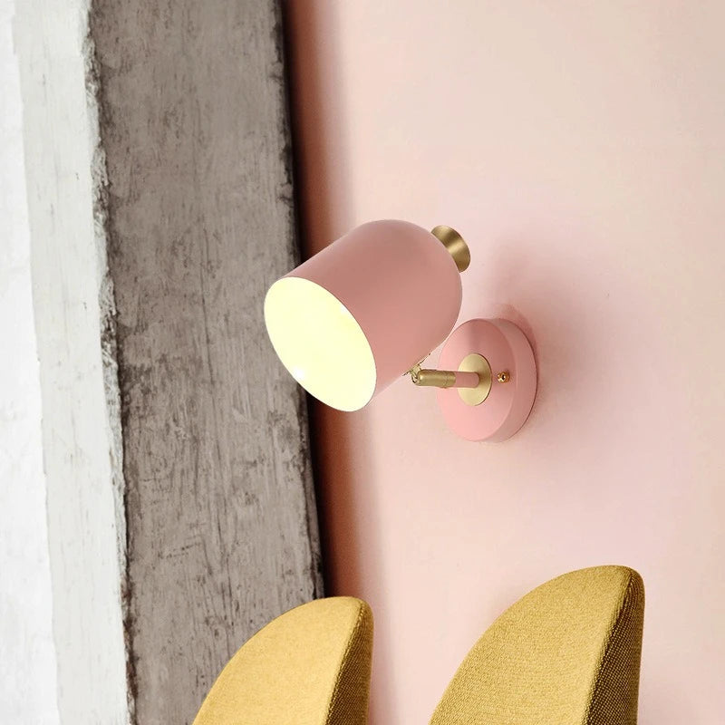 Nordic Minimalist Modern Children'S Room Bedroom Wall Lamp Creative Bedside Lamp Living Room Wall Stair Lamp