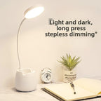 New LED Eye Protection Desk Lamp USB Bedside Lamp Charging Student Study Dormitory Reading Lamp Bedroom Night Light Gift