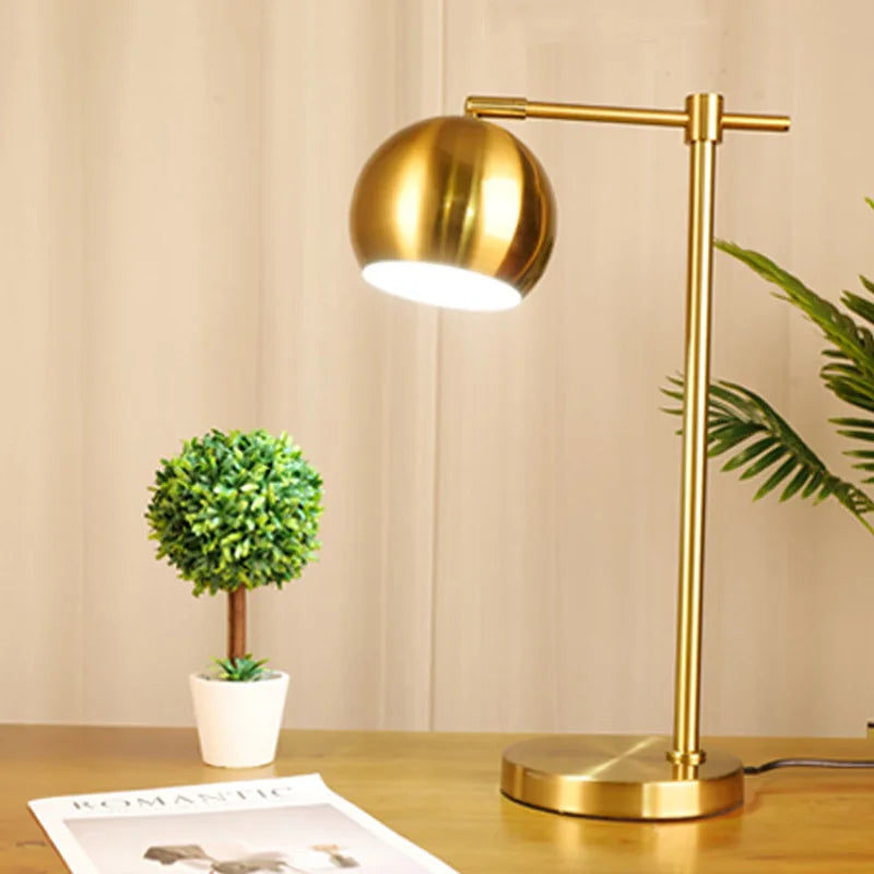 American Style Desk Lamp Iron Lamp Adjustable Living Room Bedroom Study Model Room Modern Hotel Creative Decorative Desk Lamp