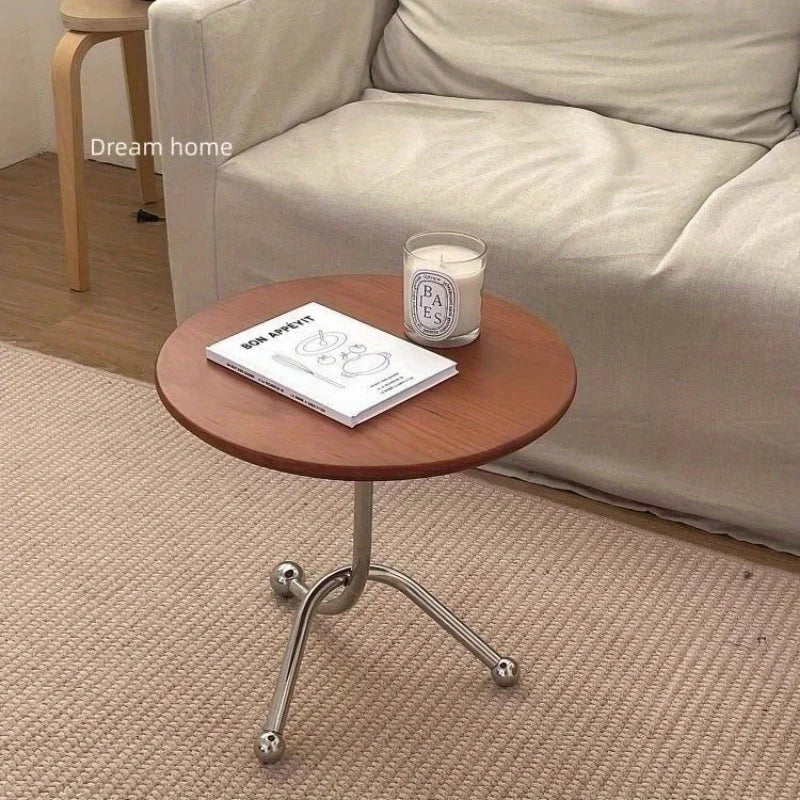 Round Side Few Nordi Livingroomcorner Fewhousehold Small Coffee Table Internet Celebrity Ins Wind Sofaside Fewbedsidesmall Table