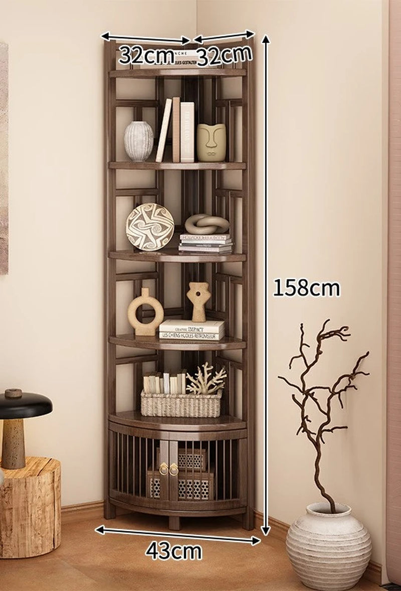 Corner Rack Multi-Layer Triangular Storage Shelf Living Room Floor-To-Wall Cabinet Kitchen Corner Tripod