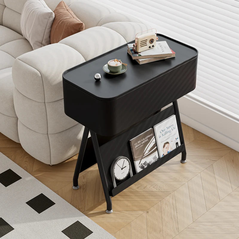 Modern Simple Coffee Table Living Room Sofa Side Cabinet Creative Movable Storage Rack Home Bedroom Bedside Tables Side Tables